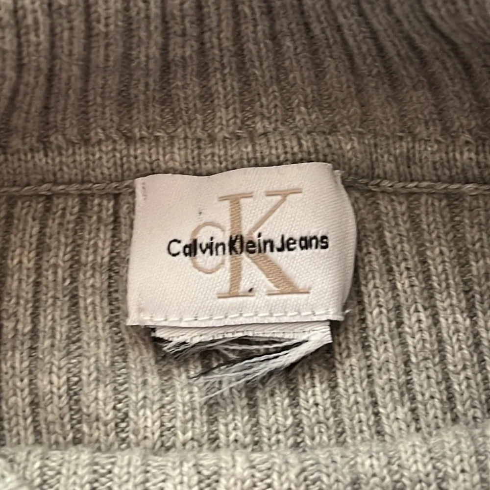 Y2K Calvin Klein CK Jeans Ribbed Turtleneck Sweater - Picture 5 of 7
